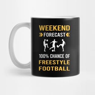 Weekend Forecast Freestyle Football Mug